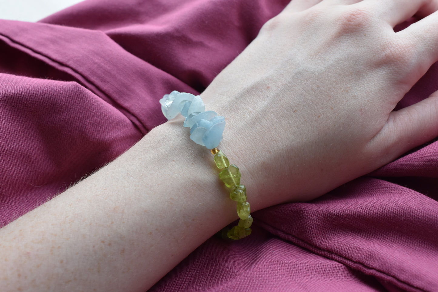 Two Birthstone Memorial Bracelet | Personalised Grief & Remembrance Jewellery