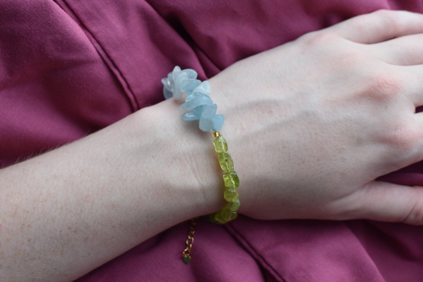 Two Birthstone Memorial Bracelet | Personalised Grief & Remembrance Jewellery