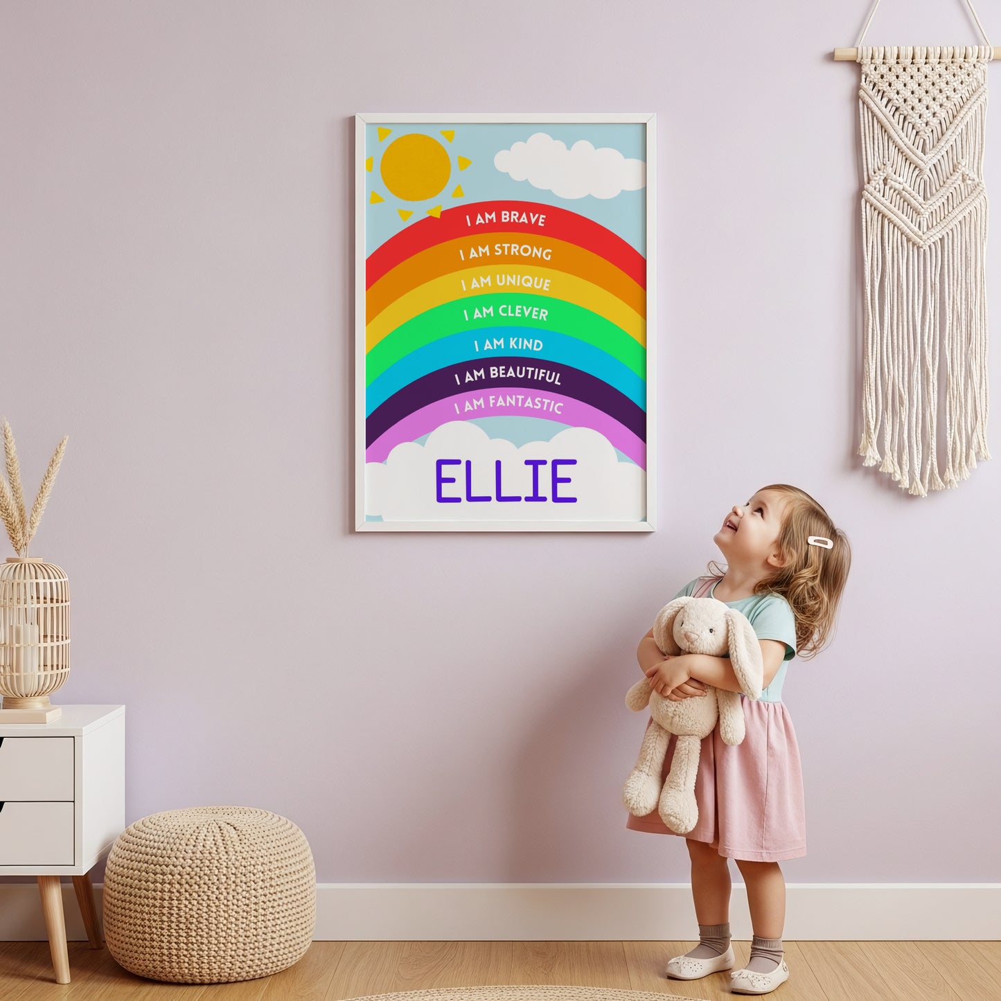 Personalised Rainbow Affirmation Print (Digital Download)