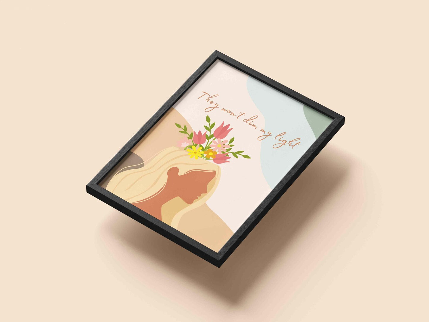 "They Won’t Dim My Light" - Lyrics Wall Art Print (Physical)