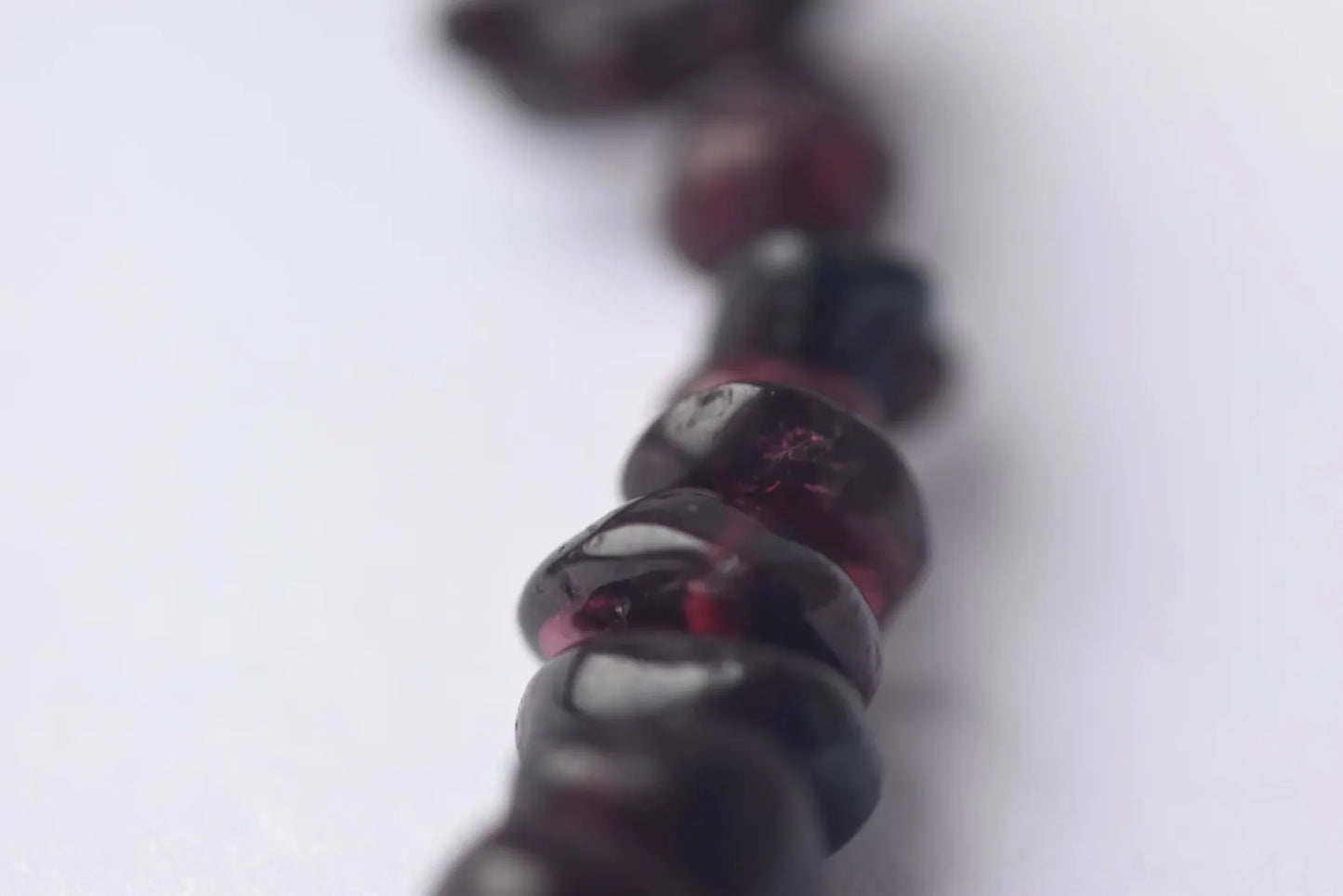 Garnet & Pearl Asymmetrical Sterling Silver Necklace with Cubic Zirconia Pendant