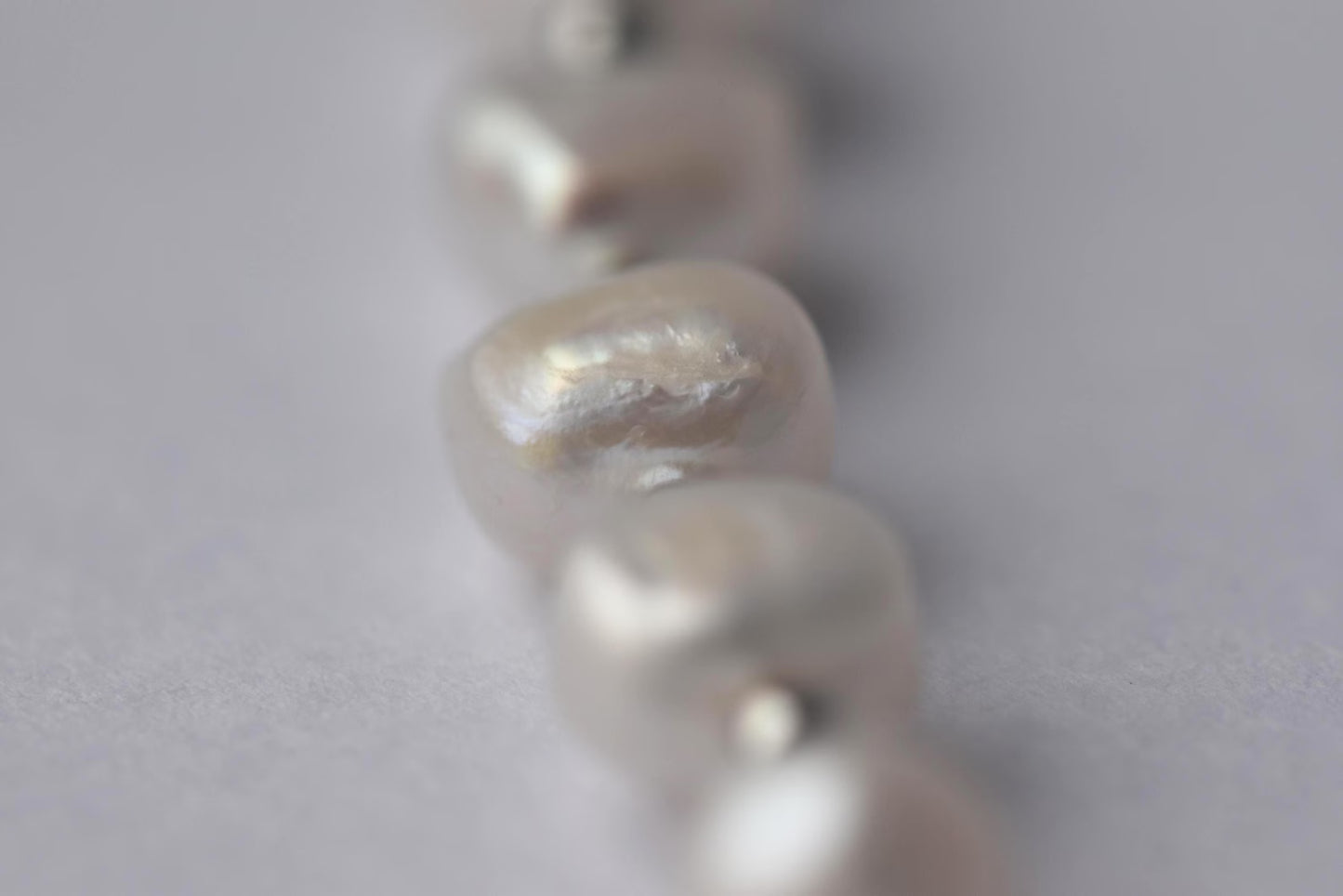 Layered Freshwater Pearl & Strawberry Quartz Sterling Silver Necklace 15"
