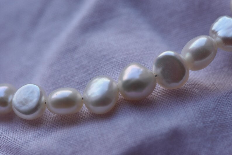 Strawberry Quartz & Pearl 15cm Adjustable Bracelet