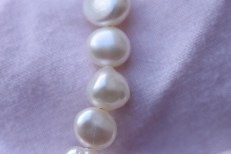Strawberry Quartz & Pearl 15cm Adjustable Bracelet