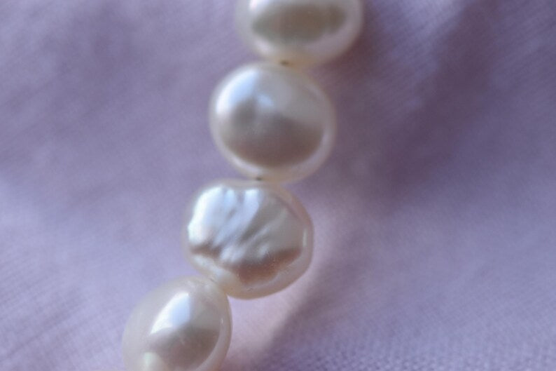 Strawberry Quartz & Pearl 15cm Adjustable Bracelet
