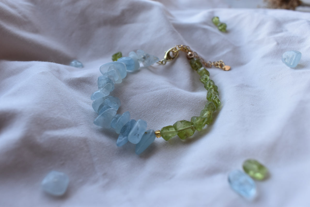 Two Birthstone Memorial Bracelet | Personalised Grief & Remembrance Jewellery