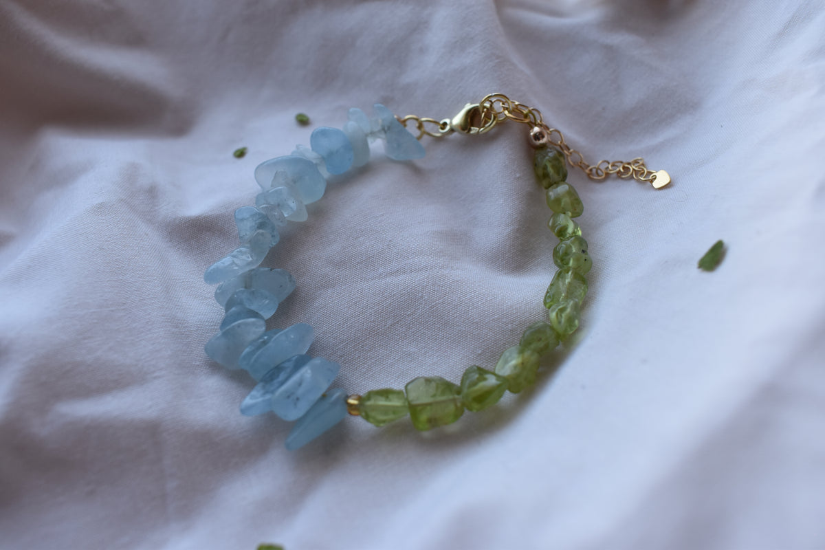 Two Birthstone Memorial Bracelet | Personalised Grief & Remembrance Jewellery