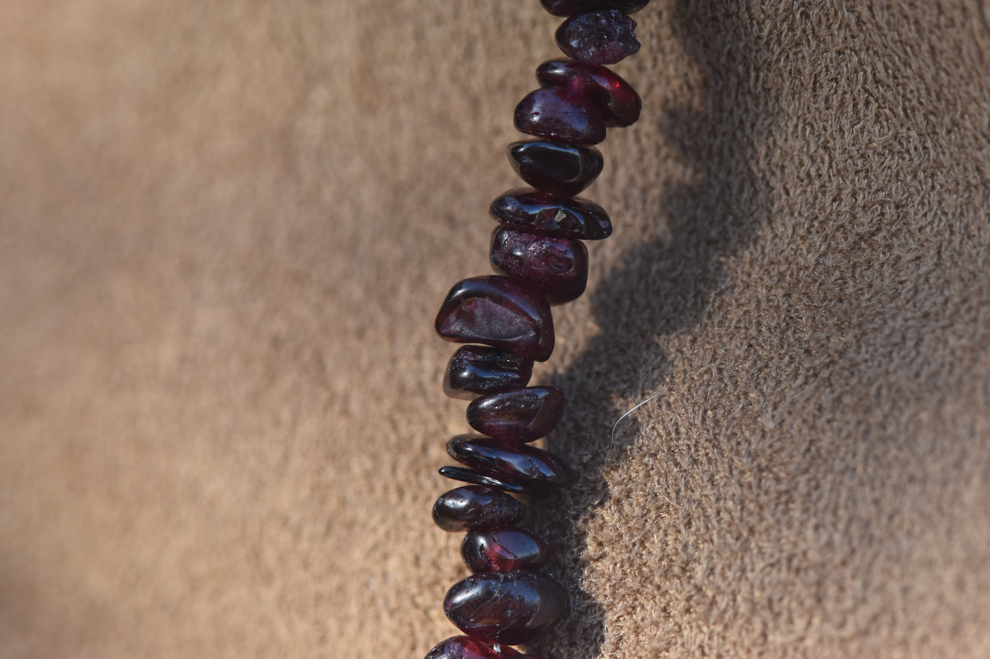 Garnet & Pearl Asymmetrical Sterling Silver Necklace with Cubic Zirconia Pendant